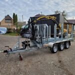 Remorque bois HT353017-K avec grue – transport bois - forestier