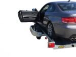 Remorque porte-voiture basculante 2000 kg – Plateau 4,00 × 1,90 m – Double essieu – Image 3