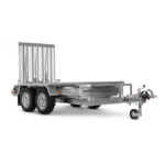 Remorque plateau Brenderup MT2610STB2600 – PTAC 2600 kg – Double essieu