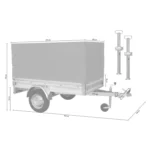 Remorque Stema Variolux 750 – 2,17 m² – Charge 750 kg – Image 10