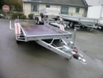 Remorque plateau double essieu – 350 × 174 cm – PTAC jusqu’à 2700 kg