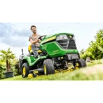 Vue rapide Tondeuse autoportée à éjection arrière JOHN DEEERE X350R – Image 3