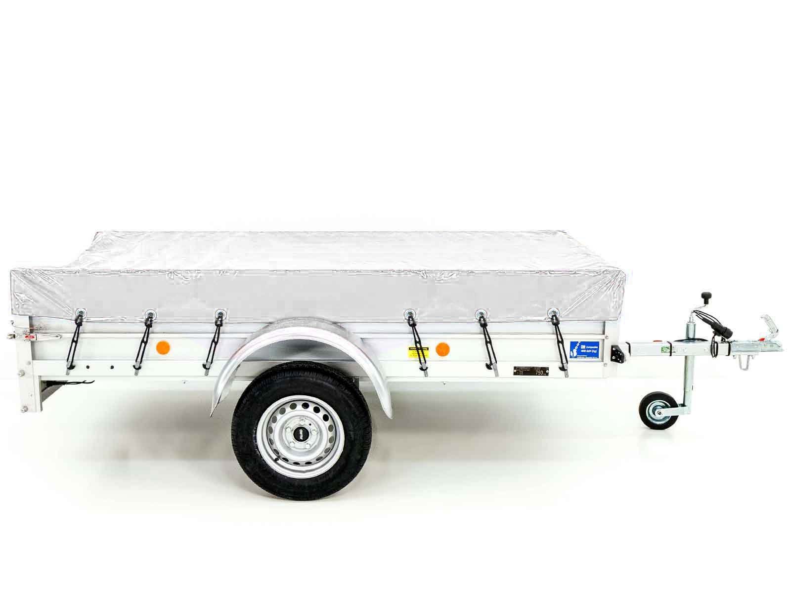 13-un-3-2 Remorque | 125 x 250 cm | 750 kg | avec bâche | blanche – Image 1