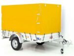 Remorque de 750 kg | 125 x 250 cm | avec bâche jaune – Image 9