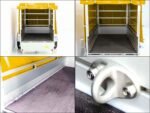 Remorque de 750 kg | 125 x 250 cm | avec bâche jaune – Image 2