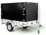 Remorque 750 kg | 125 x 250 cm | avec bâche noire
