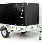 Remorque 750 kg | 125 x 250 cm | avec bâche noire