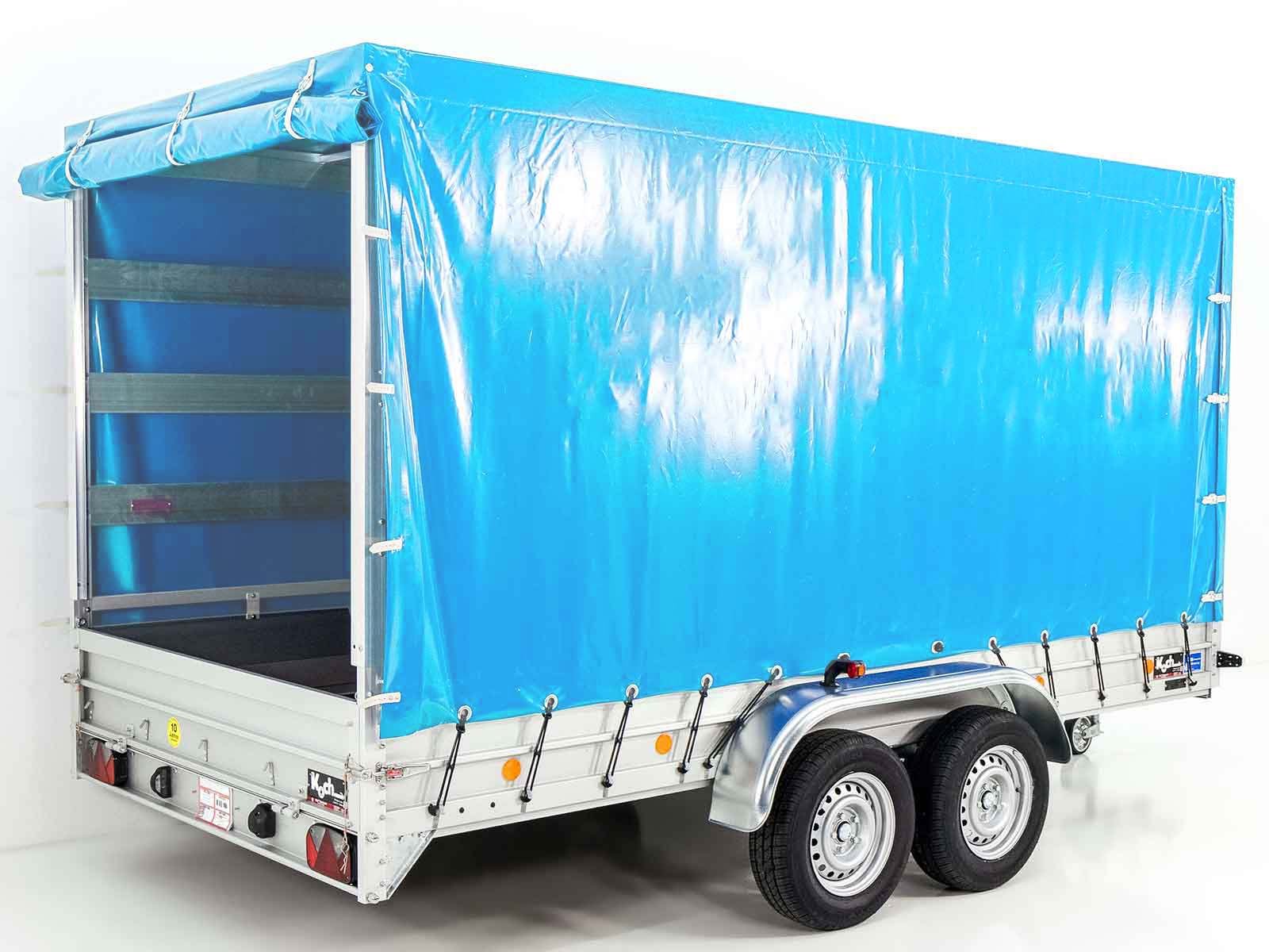 5mitplane-4 Remorque type 10.26 | Dimensions 185 x 400 cm | 2600 kg | avec bâche bleue | Véhicule neuf – Image 1
