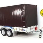 Remorque 2600 kg | 150 x 350 cm | avec bâche noire | Type 8.26